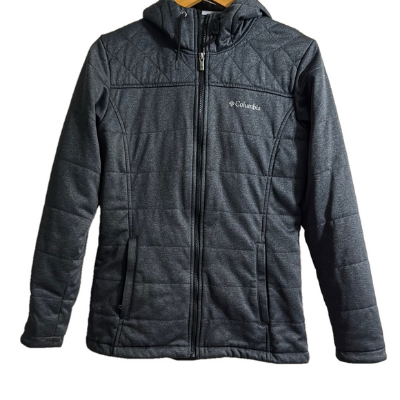 Columbia Jackets & Blazers - Columbia Gray Puffer Jacket with Quilted Design